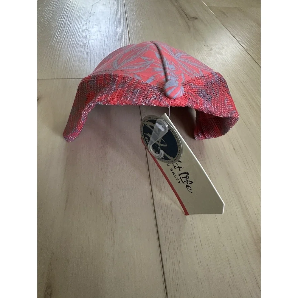 Salt Life Pink Tropical Print  Adjustable Snap Back Hat